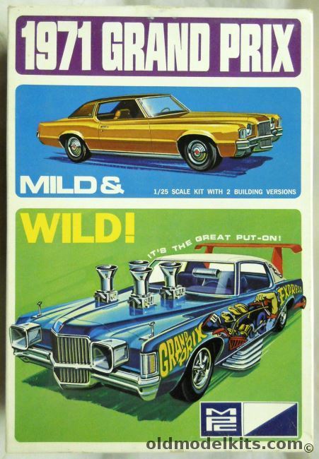 MPC 1/25 1971 Pontiac Grand Prix - Stock / Wild Put-On / Ski Machine, 1-7121-225 plastic model kit